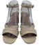 Hill House Shoe Size 38.5 Beige & Tan Leather & Textile open toe Woven Pumps Beige & Tan / 38.5