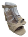 Hill House Shoe Size 38.5 Beige & Tan Leather & Textile open toe Woven Pumps Beige & Tan / 38.5