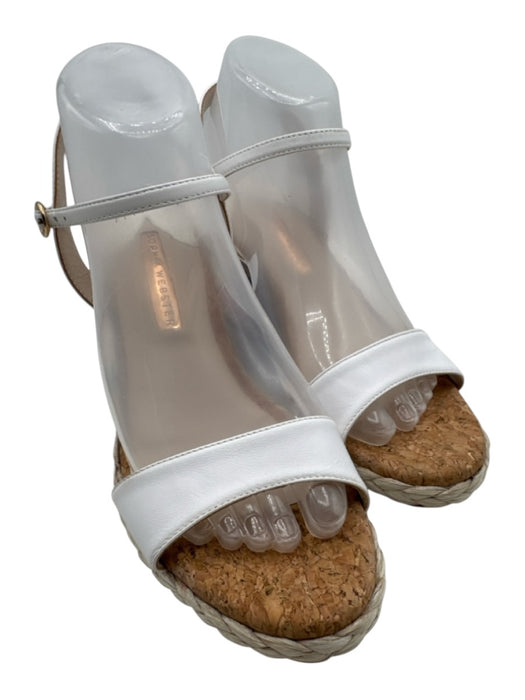 Sophia Webster Shoe Size 38.5 Blue, Orange, White Leather Upper Wedge Espadrille Blue, Orange, White / 38.5