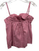 Essentiel Size 34 Mauve Pink Cotton Spaghetti Strap Elastic Neck Pleated Top Mauve Pink / 34