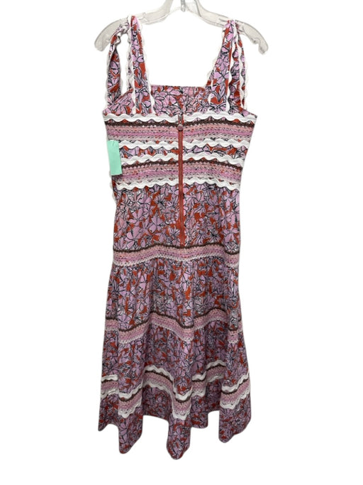 Celia B Size S Cotton Cotton Sleeveless Tie Shoulder Maxi Floral Dress Cotton / S