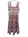 Celia B Size S Cotton Cotton Sleeveless Tie Shoulder Maxi Floral Dress Cotton / S