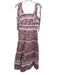 Celia B Size S Cotton Cotton Sleeveless Tie Shoulder Maxi Floral Dress Cotton / S