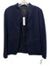 J. Crew Size 8 Navy Viscose Blend Long Sleeve Blazer Open Jacket Navy / 8