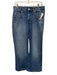 EB Denim Size 27 Medium Wash Cotton Denim Zip Fly High Rise Straight Leg Jeans Medium Wash / 27