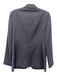 Elie Tahari Size M Navy Blue Polyester & Wool Single Button Trim Detail Jacket Navy Blue / M