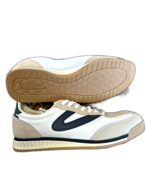 Tretorn Shoe Size 9 Navy & white Canvas & Leather Lace Up Athletic Sneakers Navy & white / 9