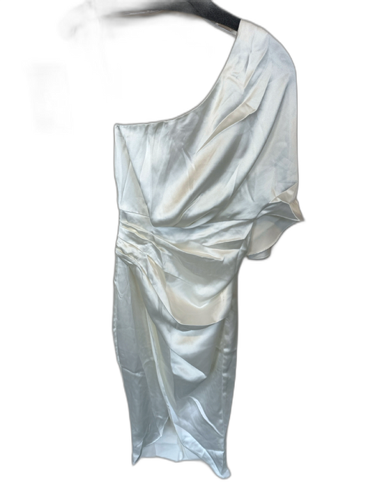 DO+BE Size S White Polyester Off Shoulder Slit Midi Dress White / S
