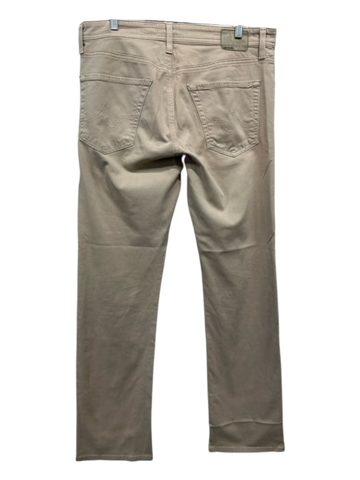 AG Size 33 Beige Cotton Blend Solid Khakis Men's Pants Beige / 33