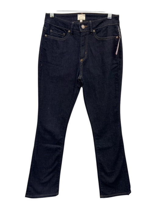 Ann Mashburn Size 25 Dark Wash Cotton Blend Contrast Stitch High Rise Jeans Dark Wash / 25