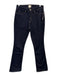 Ann Mashburn Size 25 Dark Wash Cotton Blend Contrast Stitch High Rise Jeans Dark Wash / 25