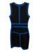 Diane Von Furstenberg Size 2 Blue & Black Triacetate Blend Sleeveless Knee Dress Blue & Black / 2