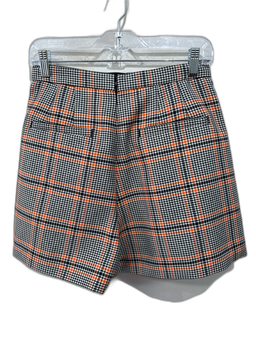 Dorothee Schumacher Size 4 Black, Cream, Orange Wool Blend Pleated Skort Skirt Black, Cream, Orange / 4