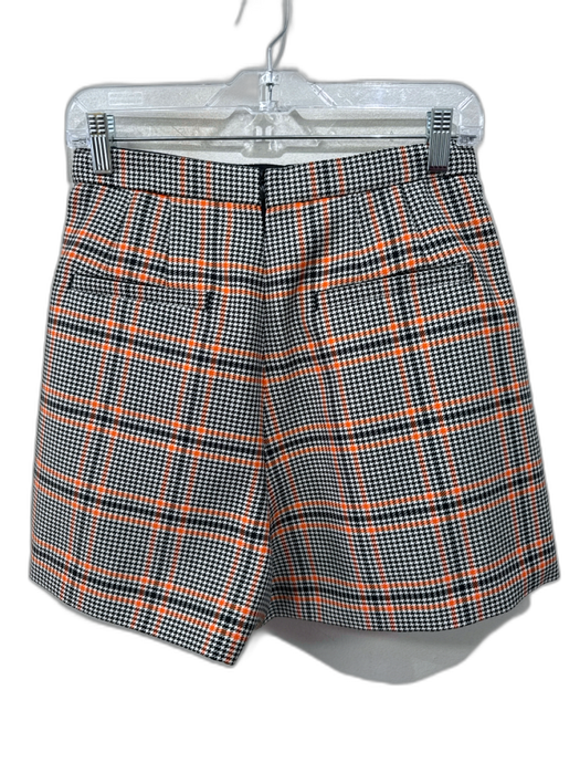 Dorothee Schumacher Size 4 Black, Cream, Orange Wool Blend Pleated Skort Skirt Black, Cream, Orange / 4