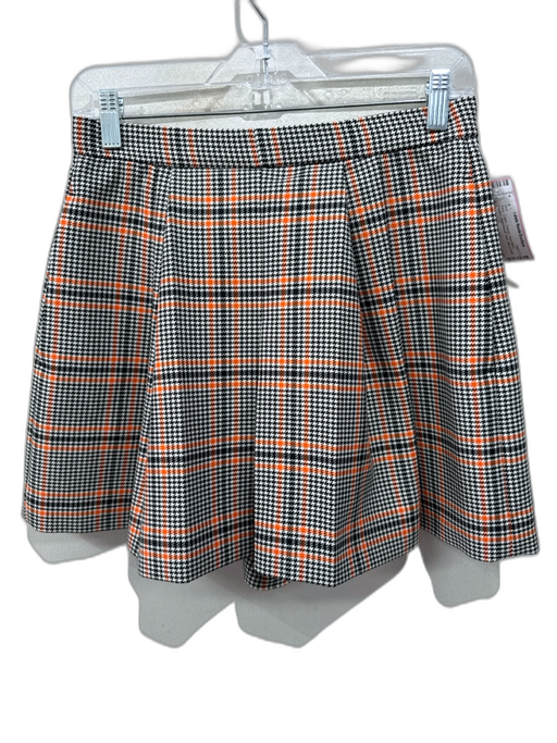 Dorothee Schumacher Size 4 Black, Cream, Orange Wool Blend Pleated Skort Skirt Black, Cream, Orange / 4