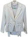 Donna Degnan Size 6 White Cotton Blend Textured Pencil Blazer Skirt Set White / 6