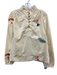 Ciebon Size M Beige & Multi Cotton Long Sleeve Embroidered Graphics Buttons Top Beige & Multi / M