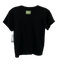 Daily Drills Size S Black Cotton Ribbed Short Sleeve Top Black / S