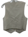 Almina Size S White Linen 3 Button Textured Vest White / S