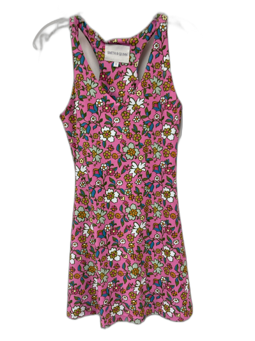 Smith & Quinn Size S Pink, White, Multi Polyester Floral Racerback Dress Pink, White, Multi / S