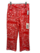 Never Fully Dressed Size 8 Red & White Cotton All Over Print High Rise Pants Red & White / 8