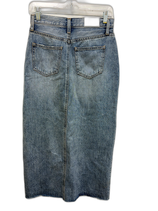 Pistola Size 25 Medium light wash Cotton High Rise Maxi Zip Fly Skirt Medium light wash / 25