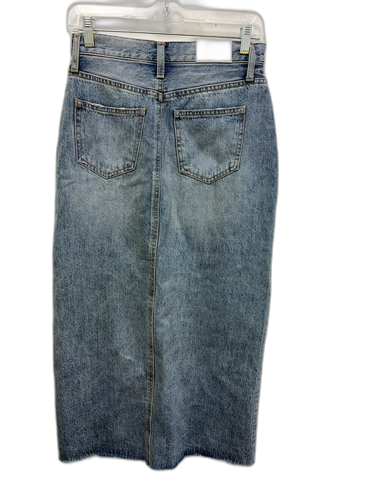 Pistola Size 25 Medium light wash Cotton High Rise Maxi Zip Fly Skirt Medium light wash / 25