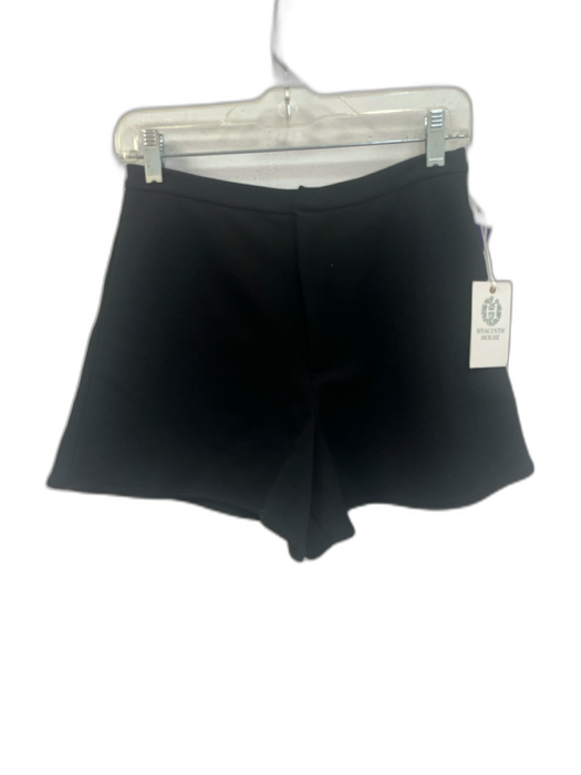 Hyacinth House Size S Black Polyester Zip Fly Mid Rise Shimmer Shorts Black / S