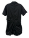 Pistola Size S Black Cotton Short Sleeve Button Up Pockets Romper Black / S