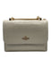 Coach White Croc embossed Leather Magnetic Flap Crossbody Folio Bag White / S/M