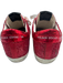 Golden Goose Shoe Size 37 Red Leather Glitter lace up Low Top Sneakers Red / 37