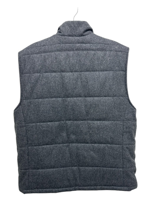 Orvis Size M Charcoal Wool Blend Zip & Button slit pockets Vest Charcoal / M