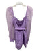 Lovers + Friends Size L Purple Polyester Sheer Balloon Sleeve Mini Dress Purple / L