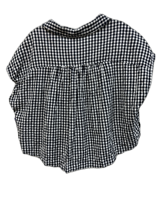 Splendid Size XS Black & White Cotton & Viscose Gingham Sleeveless Short Set Black & White / XS