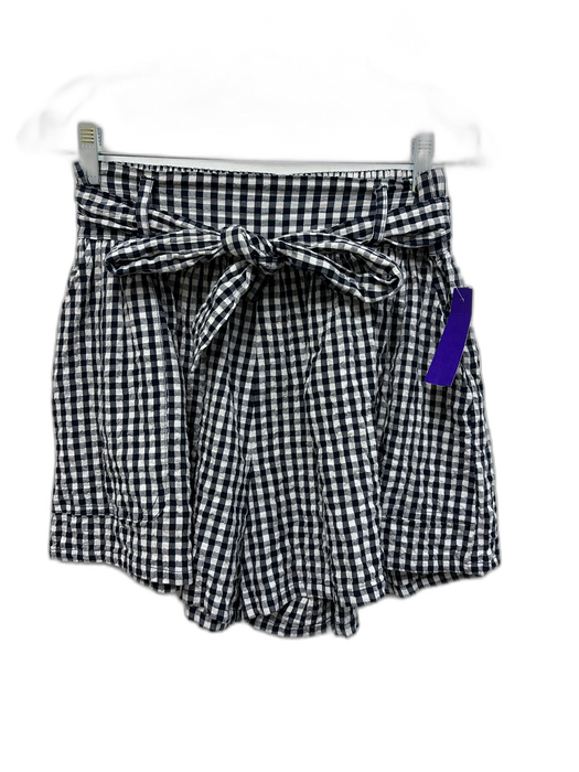 Splendid Size XS Black & White Cotton & Viscose Gingham Sleeveless Short Set Black & White / XS