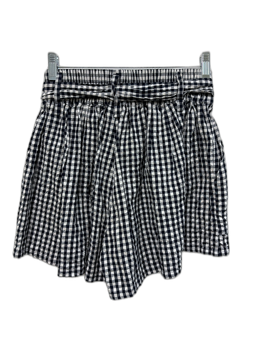 Splendid Size XS Black & White Cotton & Viscose Gingham Sleeveless Short Set Black & White / XS