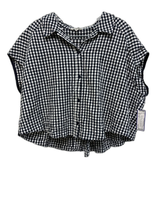 Splendid Size XS Black & White Cotton & Viscose Gingham Sleeveless Short Set Black & White / XS