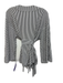 Lake Size M Black & White Modal Long Sleeve Striped Tie Waist Pant Set Black & White / M