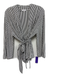 Lake Size M Black & White Modal Long Sleeve Striped Tie Waist Pant Set Black & White / M