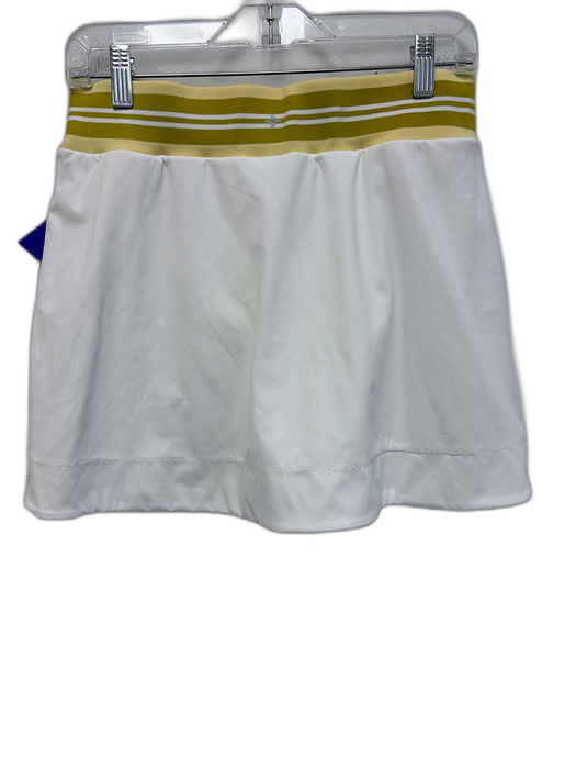 Tuckernuck Size M White & yellow Nylon & Spandex Surplice Elastic Tank Skirt Set White & yellow / M