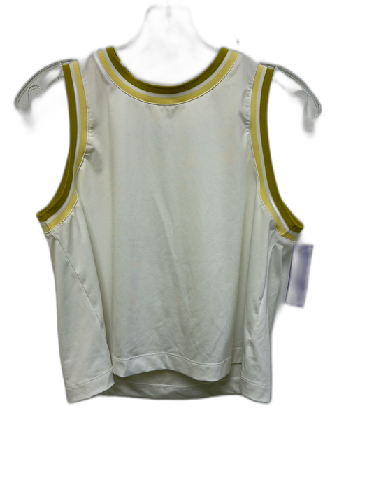Tuckernuck Size M White & yellow Nylon & Spandex Surplice Elastic Tank Skirt Set White & yellow / M