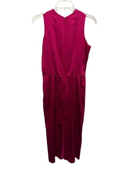 Sablyn Size M Purple Silk Sleeveless Back Zip Shine Midi Dress Purple / M
