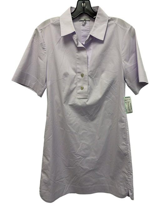 Hinson Wu Size XS Lavender Purple Cotton & Polyester 1/2 Button Collar Dress Lavender Purple / XS