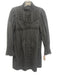Rebecca Taylor Size 4 Navy Blue Cotton Long puff sleeve Floral Embroidery Dress Navy Blue / 4