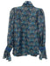 Hope for Flowers by Tracy Reese Size XS Blue, Green, Beige Tencel & Linen Top Blue, Green, Beige / XS
