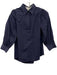 Ann Mashburn Size XS Navy Blue Cotton Puff 3/4 Sleeve 1/2 Button Collar Top Navy Blue / XS
