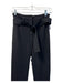 Theory Size 2 Black Viscose Belt zip fly pocket Tapered Pants Black / 2