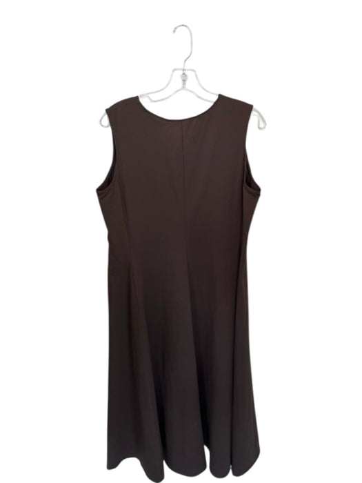 Uniqlo Size L Brown Nylon Blend Sleeveless High Neck Maxi Dress Brown / L