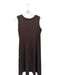 Uniqlo Size L Brown Nylon Blend Sleeveless High Neck Maxi Dress Brown / L