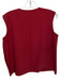 Uniqlo Size M Red Nylon Blend Cross Neck Sleeveless Top Red / M